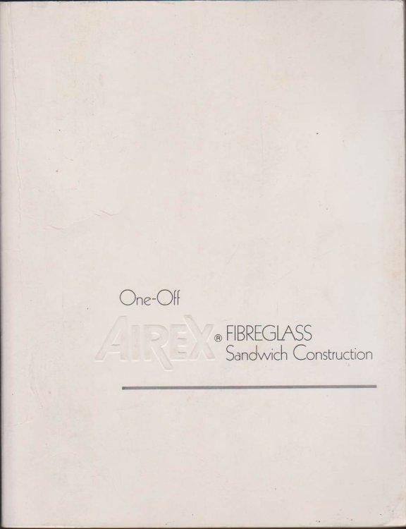Image for ONE-OFF AIREX FIBREGLASS SANDWICH CONSTRUCTION ONE-OFF AIREX FIBREGLASS SANDWICH CONSTRUCTION