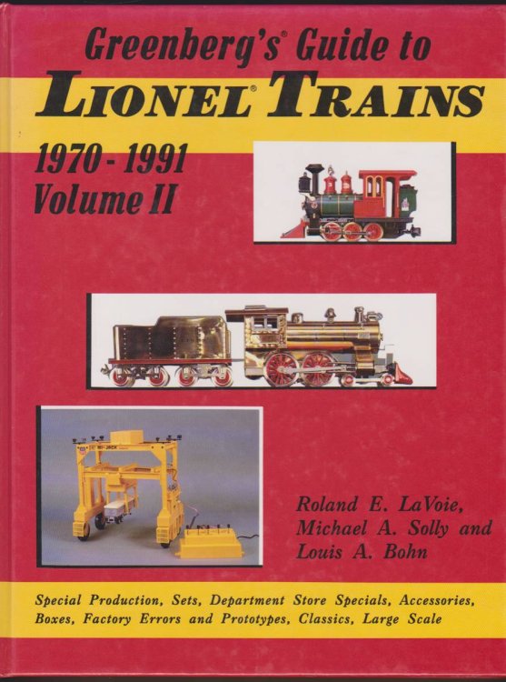 Image for GREENBERG'S GUIDE TO LIONEL TRAINS, 1970-1991, VOL 2 GREENBERG'S GUIDE TO LIONEL TRAINS, 1970-1991, VOL 2