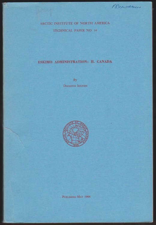 Image for ESKIMO ADMINISTRATION II CANADA ESKIMO ADMINISTRATION II CANADA