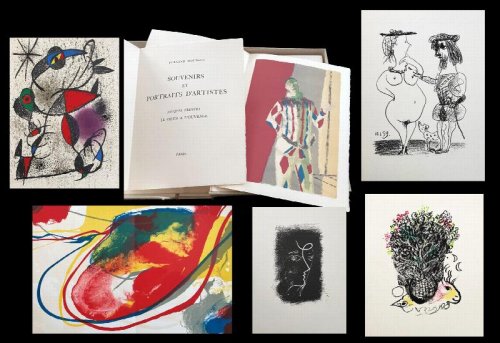 Image for Souvenirs et Portraits d'Artistes. With 25 original prints by Giacometti, Matisse, Picasso, and others. Souvenirs et Portraits d'Artistes. With 25 original prints by Giacometti, Matisse, Picasso, and others.