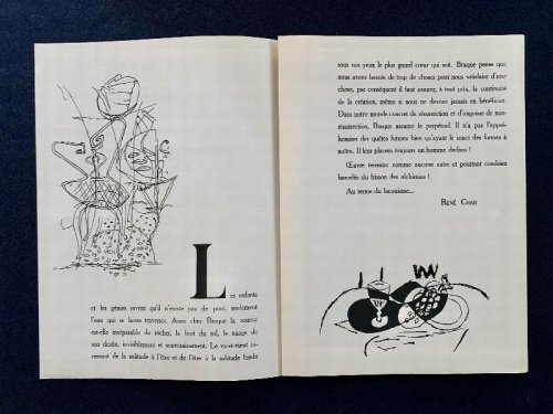 Image for Derrire le Miroir 4 June 1947. With 1 original lithograph by G. Braque Derrire le Miroir 4 June 1947. With 1 original lithograph by G. Braque