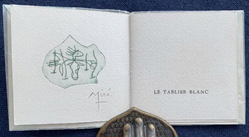 Image for Le Tablier Blanc. With one original etching signed by Mir Le Tablier Blanc. With one original etching signed by Mir
