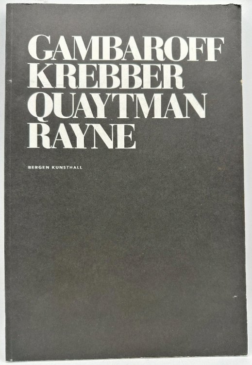 Image for Gambaroff, Krebber, Quaytman, Rayne Gambaroff, Krebber, Quaytman, Rayne
