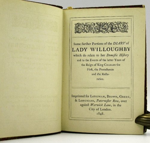 Image for Some Further Portions of the Diary of Lady Willoughby Some Further Portions of the Diary of Lady Willoughby