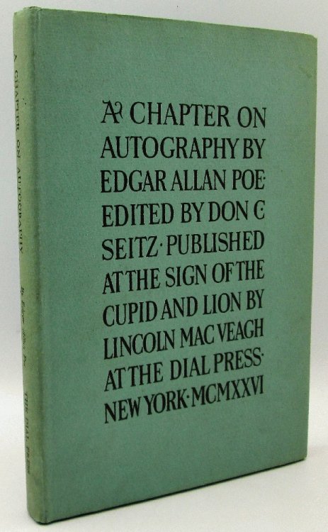 A Chapter on Autography by Edgar Allan Poe