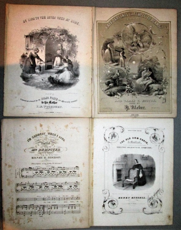 Image for Four Pieces of Mid-Nineteenth Century Folk Music Sheet Music Four Pieces of Mid-Nineteenth Century Folk Music Sheet Music