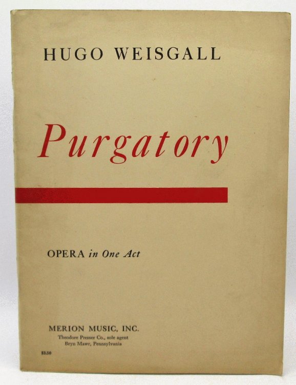 Image for Hugo Weisgall: Purgatory Opera in One Act Hugo Weisgall: Purgatory Opera in One Act