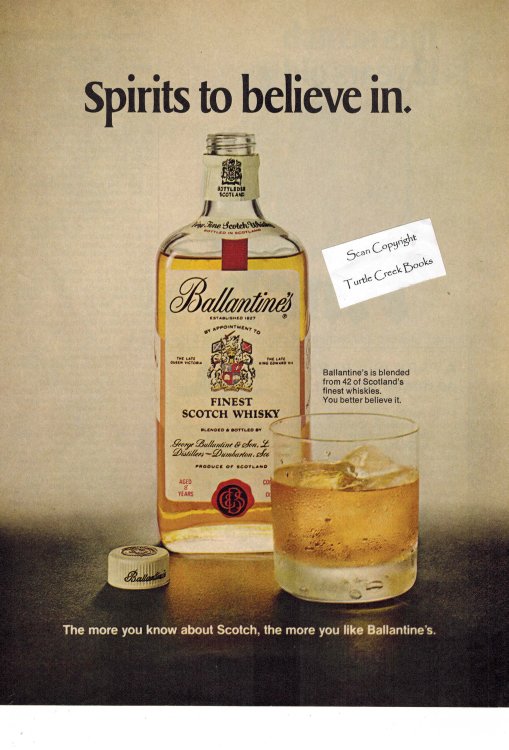 Image for Ballantine's Scotch Whiskey Ad - 1972 Vintage Advertisement Ballantine's Scotch Whiskey Ad - 1972 Vintage Advertisement