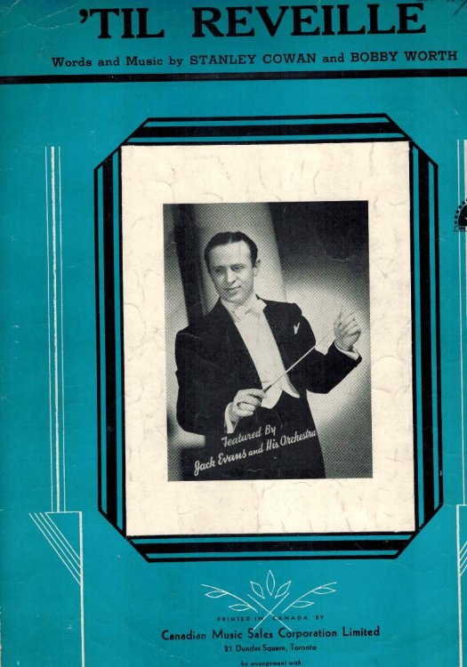 Image for 'Til Reveille - Vintage Sheet Music Jack Evans Orchestra Cover 'Til Reveille - Vintage Sheet Music Jack Evans Orchestra Cover