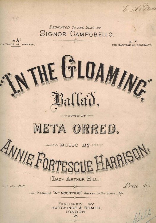 Image for in the Gloaming Ballad - Piano Sheet Music in the Gloaming Ballad - Piano Sheet Music