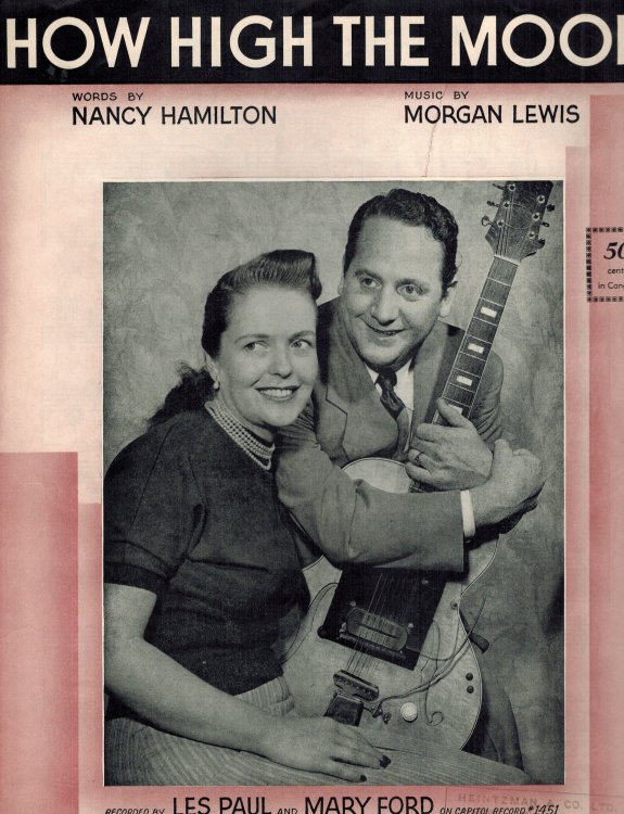Image for How High the Moon - Les Paul and Mary Ford Cover - Piano Sheet Music How High the Moon - Les Paul and Mary Ford Cover - Piano Sheet Music