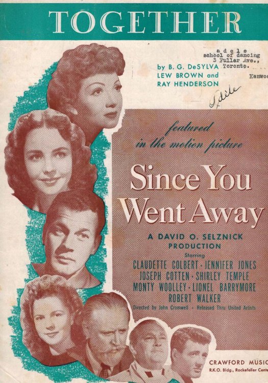 Image for Together from Since You Went Away - Piano Sheet Music Together from Since You Went Away - Piano Sheet Music