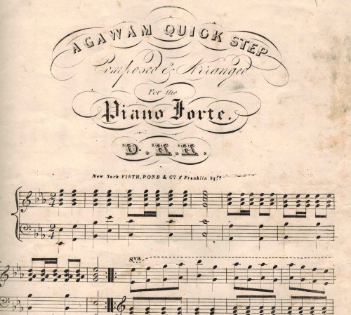 Image for Agawam Quick Step - Vintage Piano Sheet Music Agawam Quick Step - Vintage Piano Sheet Music