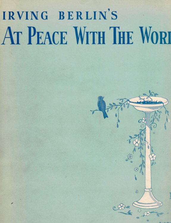 Image for Irving Berlin's At Peace With the World - Vintage Sheet Music Irving Berlin's At Peace With the World - Vintage Sheet Music