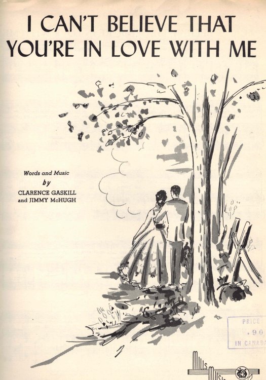 Image for i Can't Believe That You're in Love with Me - Sheet Music i Can't Believe That You're in Love with Me - Sheet Music