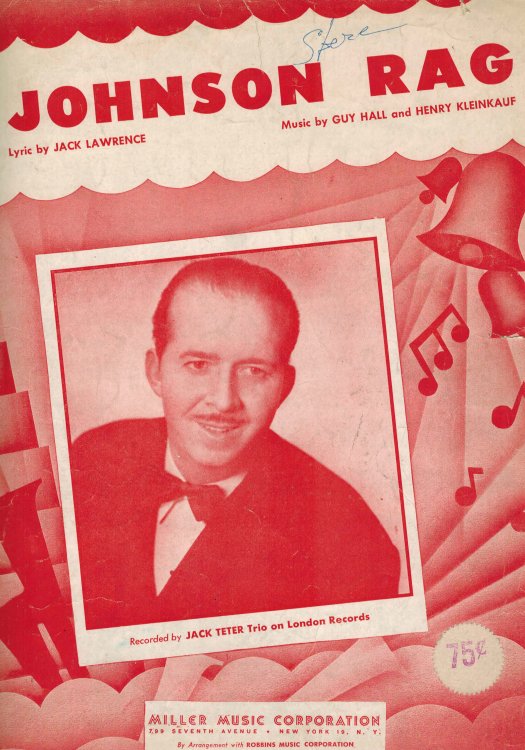 Image for Johnson Rag - Sheet Music - Jack Teter Cover Johnson Rag - Sheet Music - Jack Teter Cover