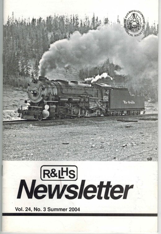 Image for R&LHS Newsletter Vol 24 No 3 Summer 2004 - Historical Railway & Locomotive Society R&LHS Newsletter Vol 24 No 3 Summer 2004 - Historical Railway & Locomotive Society