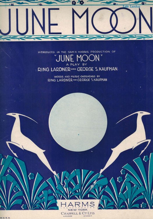 Image for June Moon - Vintage sheet Music June Moon - Vintage sheet Music