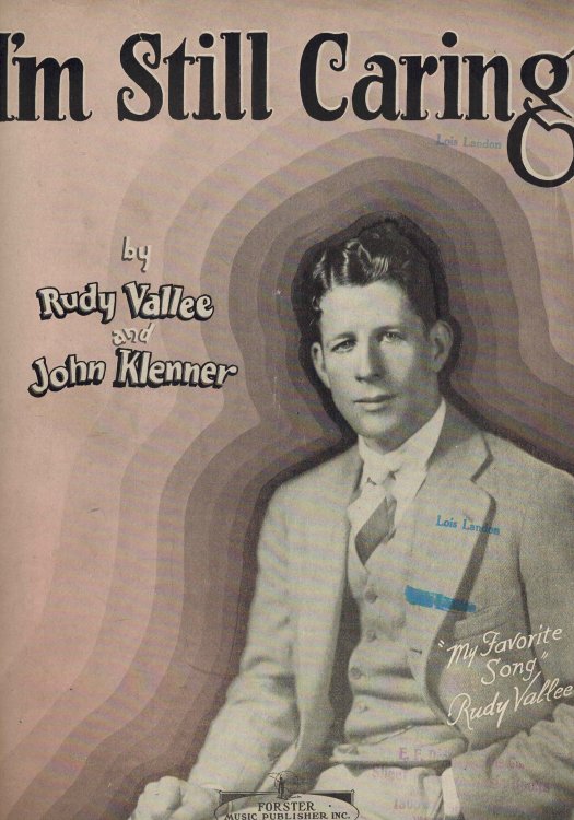Image for I'm Still Caring - Vintage Sheet Music Rudy Vallee Cover I'm Still Caring - Vintage Sheet Music Rudy Vallee Cover
