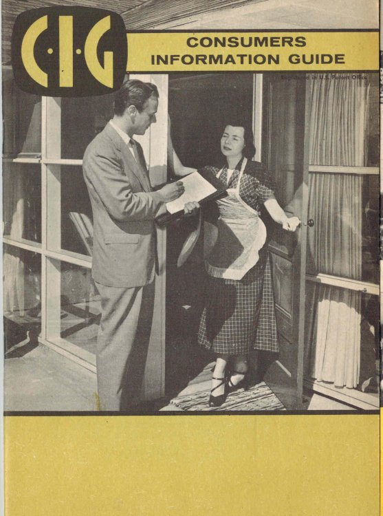 C.I.G. Consumers Information Guide 1957 Elite Plan