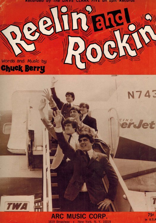 Image for Reelin' and Rockin' - Dave Clark Five Cover - Vintage Shet Music Reelin' and Rockin' - Dave Clark Five Cover - Vintage Shet Music