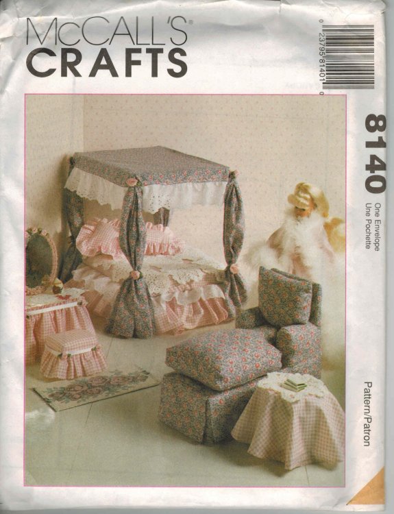 Image for McCall's Crafts Doll Pattern No. 8140 - Furniture for 11-1/2 to 12-1/2 McCall's Crafts Doll Pattern No. 8140 - Furniture for 11-1/2 to 12-1/2