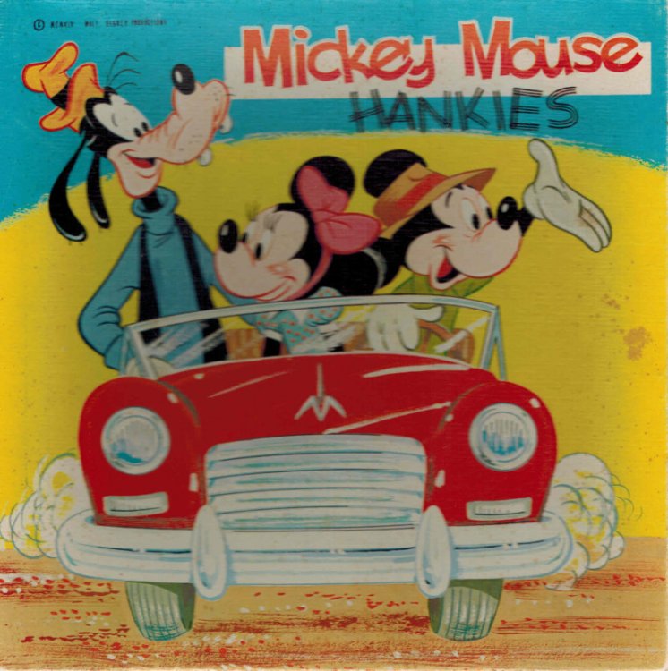 Image for Mickey Mouse Hankies - Safety First 1955 Original Box Set with 3 Hankies Mickey Mouse Hankies - Safety First 1955 Original Box Set with 3 Hankies