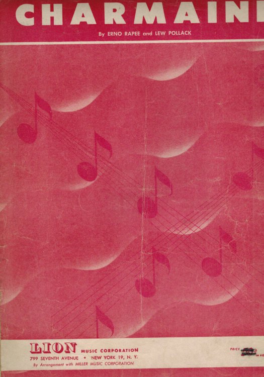 Charmaine - Vintage Sheet Music from Sunset Boulevard