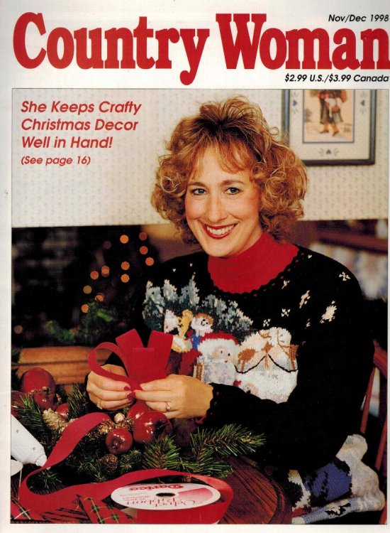 Country Woman Magazine Nov Dec 1998 - Crafty Christmas Decor