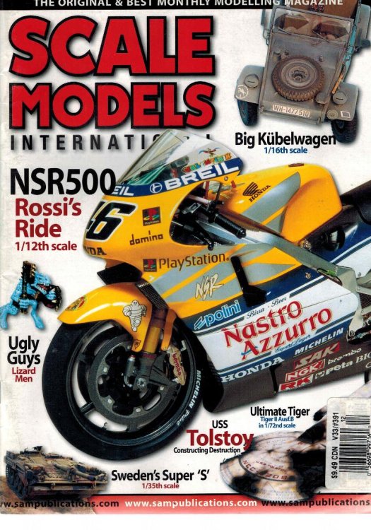 Scale Models International Magazine Vol 33 Issue 391 October 2003 - Honda NSR500 Valentino Rossi Cover