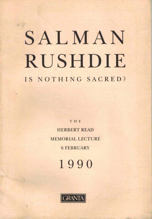 Image for Is Nothing Sacred : The Herbert Read Memorial Lecture February 1990 Is Nothing Sacred : The Herbert Read Memorial Lecture February 1990