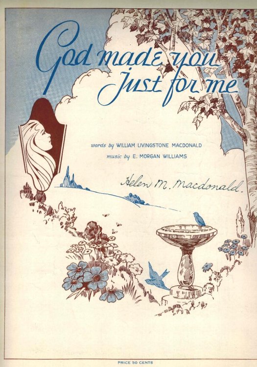 Image for God Made You Just for Me - Sheet Music God Made You Just for Me - Sheet Music