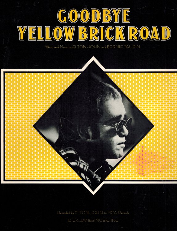 Image for Goodbye Yellow Brick Road - Piano Music Song Sheet - Elton John Cover Goodbye Yellow Brick Road - Piano Music Song Sheet - Elton John Cover