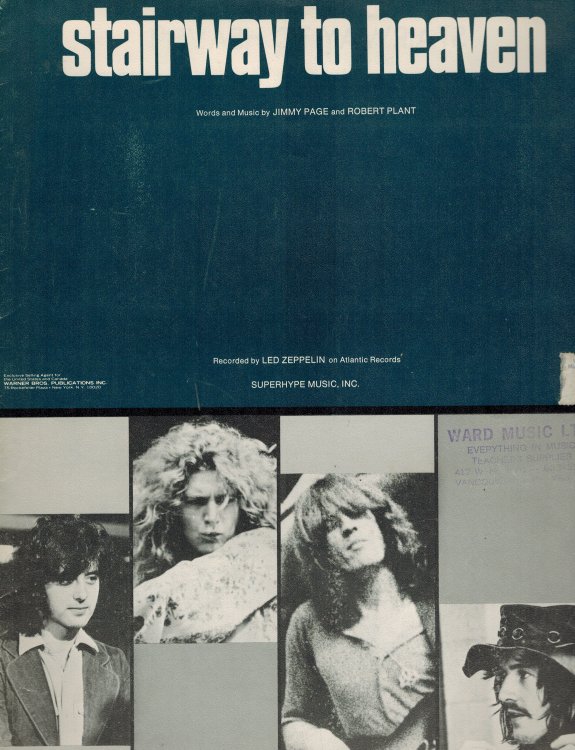 Image for Stairway to Heaven - Sheet Music - Led Zeppelin Cover Stairway to Heaven - Sheet Music - Led Zeppelin Cover
