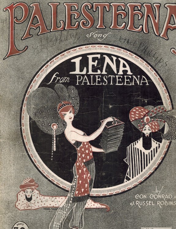Image for Palesteena Song of Lena of Palesteena : Vintage Sheet Music Palesteena Song of Lena of Palesteena : Vintage Sheet Music