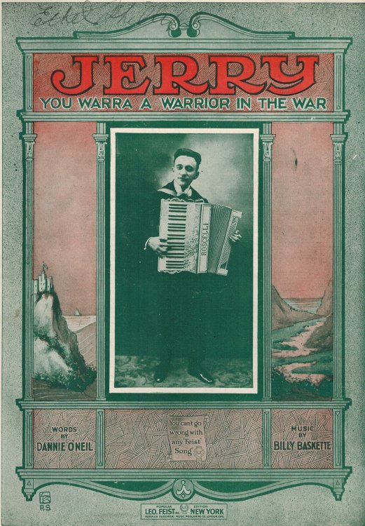 Image for Jerry You Warra a Warrior in the War - Vintage Sheet Music dedicated to Jerry Vogel - War Edition Jerry You Warra a Warrior in the War - Vintage Sheet Music dedicated to Jerry Vogel - War Edition