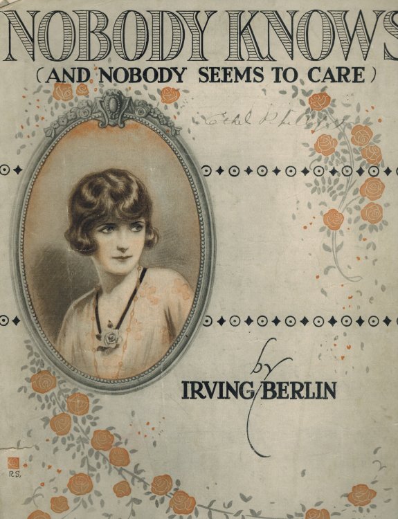 Image for Nobody Knows and Nobody Seems to Care - Vintage Sheet Music Nobody Knows and Nobody Seems to Care - Vintage Sheet Music