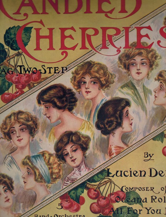 Image for Candied Cherries Rag Two-Step - Vintage Sheet Music Candied Cherries Rag Two-Step - Vintage Sheet Music