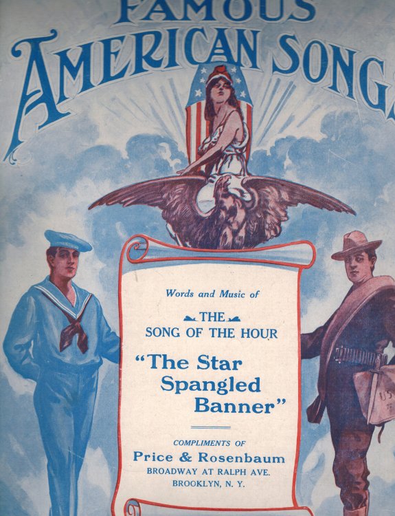 Image for Star Spangled Banner - Famous American Songs - Song of the Hour - Vintage Sheet Music Star Spangled Banner - Famous American Songs - Song of the Hour - Vintage Sheet Music