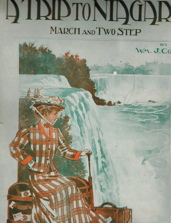 Image for A Trip to Niagara March and Two Step - Vintage Sheet Music A Trip to Niagara March and Two Step - Vintage Sheet Music