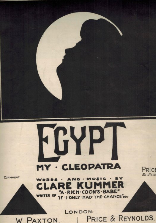 Image for Egypt : My Cleopatra - Vintage Sheet Music Egypt : My Cleopatra - Vintage Sheet Music