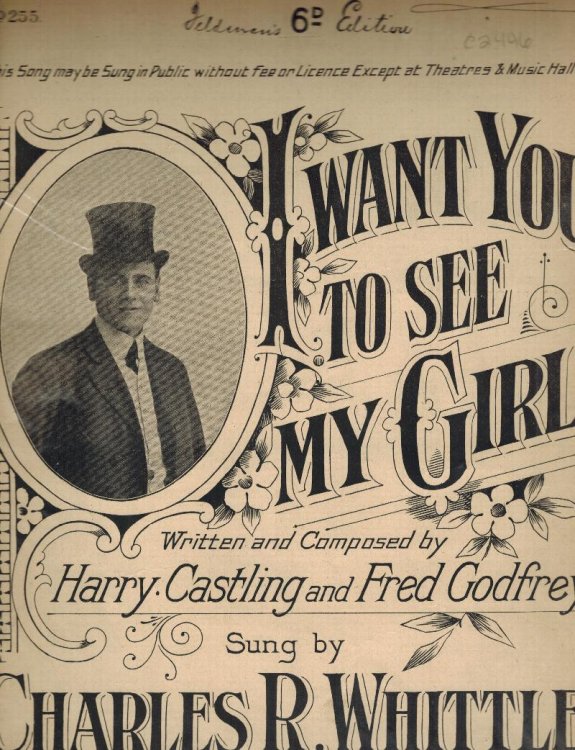 Image for I Want You to See My Girl - Vintage Sheet Music - as Sung By Charles R. Whittle I Want You to See My Girl - Vintage Sheet Music - as Sung By Charles R. Whittle