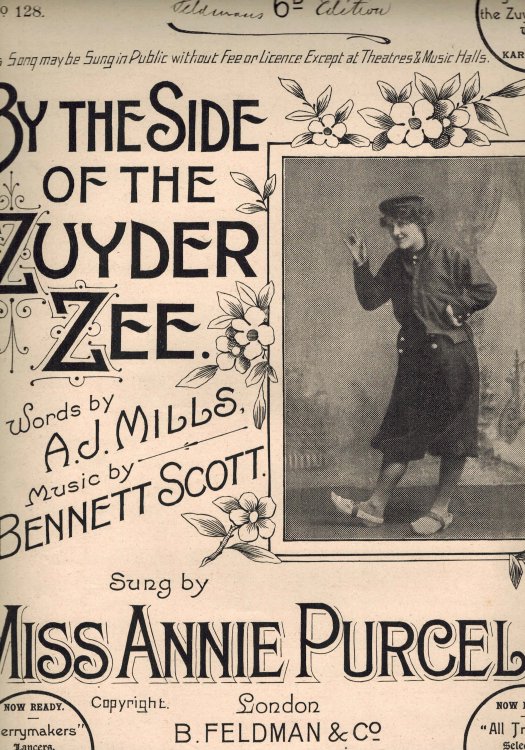 Image for by the Side of the Zuyder Zee - Vintage Sheet Music - Miss Annie Purcell by the Side of the Zuyder Zee - Vintage Sheet Music - Miss Annie Purcell