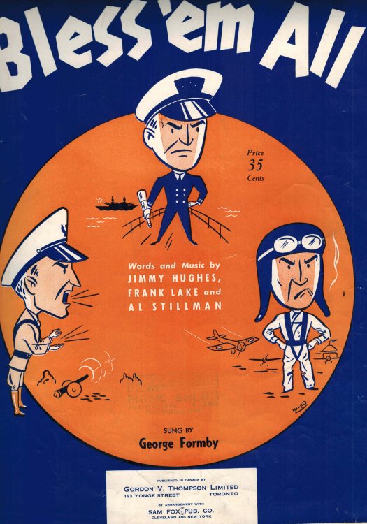 Image for Bless 'em ( Them ) All - Vintage Sheet Music Bless 'em ( Them ) All - Vintage Sheet Music