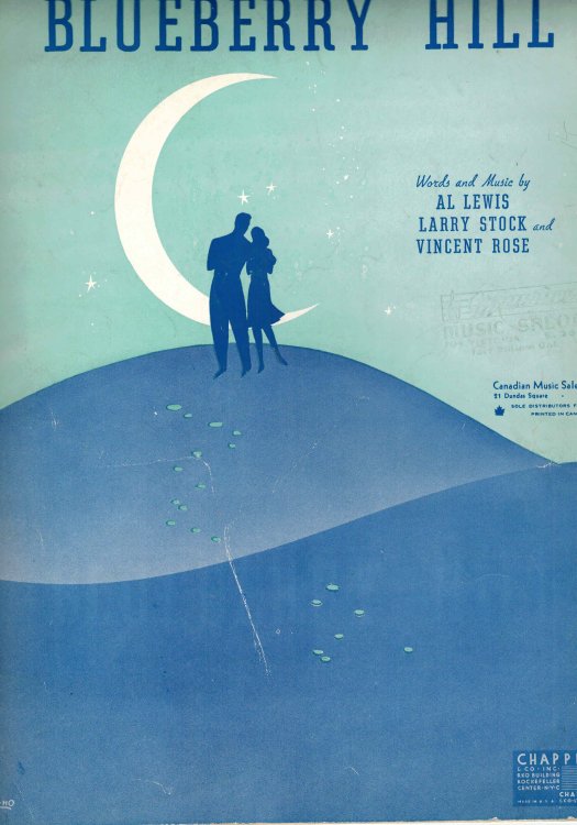 Image for Blueberry Hill - Vintage Sheet Music Blueberry Hill - Vintage Sheet Music