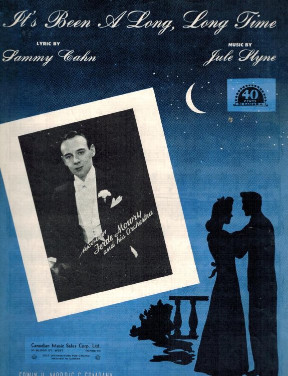 Image for It's Been a Long, Long Time - Ferde Mowry Cover -Vintage Sheet Music It's Been a Long, Long Time - Ferde Mowry Cover -Vintage Sheet Music