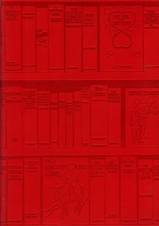 RED BOOKSHELVES SOFT JOURNAL