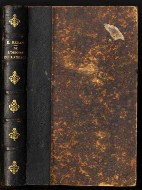 Image for DE L ORIGINE DU LANGAGE.SIXIEME DITION DE L ORIGINE DU LANGAGE.SIXIEME DITION
