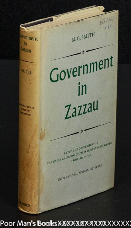 Image for GOVERNMENT IN ZAZZAU 1800-1950 GOVERNMENT IN ZAZZAU 1800-1950