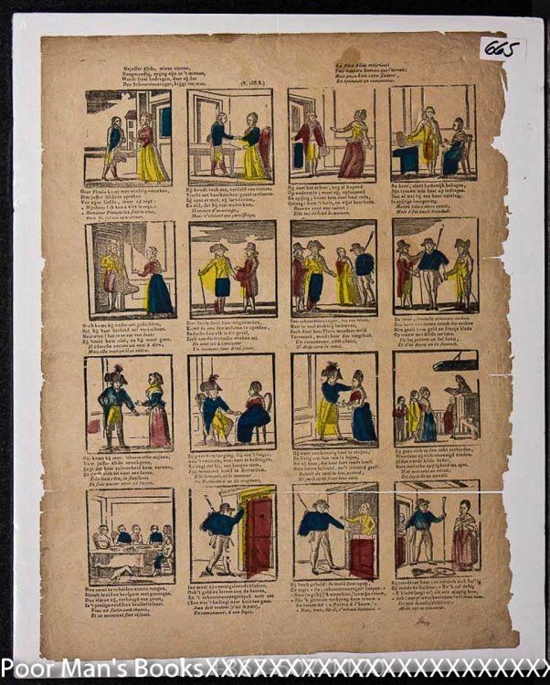 Image for 18TH CENTURY DUTCH HAND COLORED COMIC STRIP 18TH CENTURY DUTCH HAND COLORED COMIC STRIP